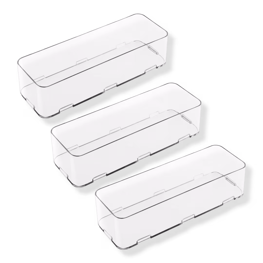 iDesign  Interlocking Plastic Drawer Organizer