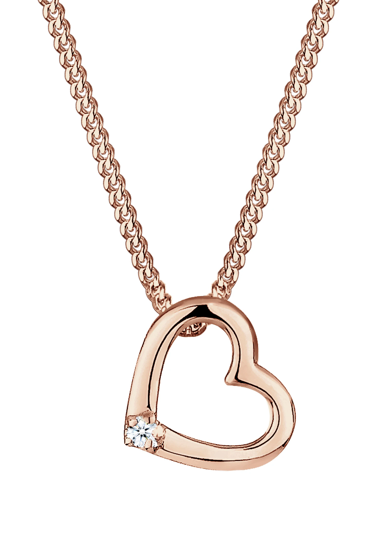 Herz Liebe Diamant (0.015 ct.) 925 Silber