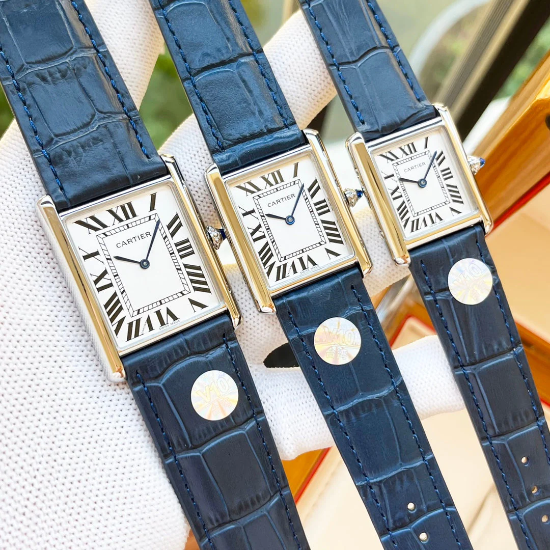 CARTIER Watch TANK MUST SILVER CASE LEATHER