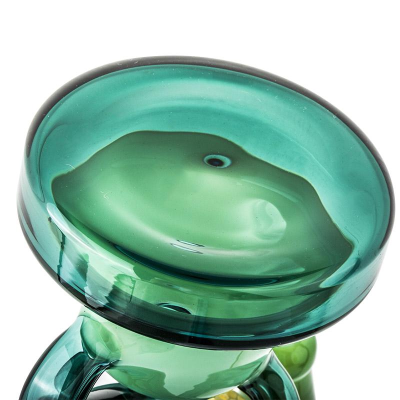 6.1â€?Green Recycle Dab Rig With Flower Pendant