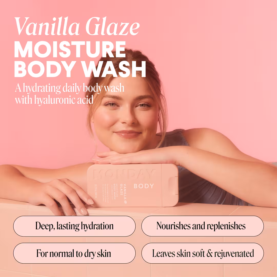 MONDAY Haircare  MOISTURE Body Wash Vanilla Glaze
