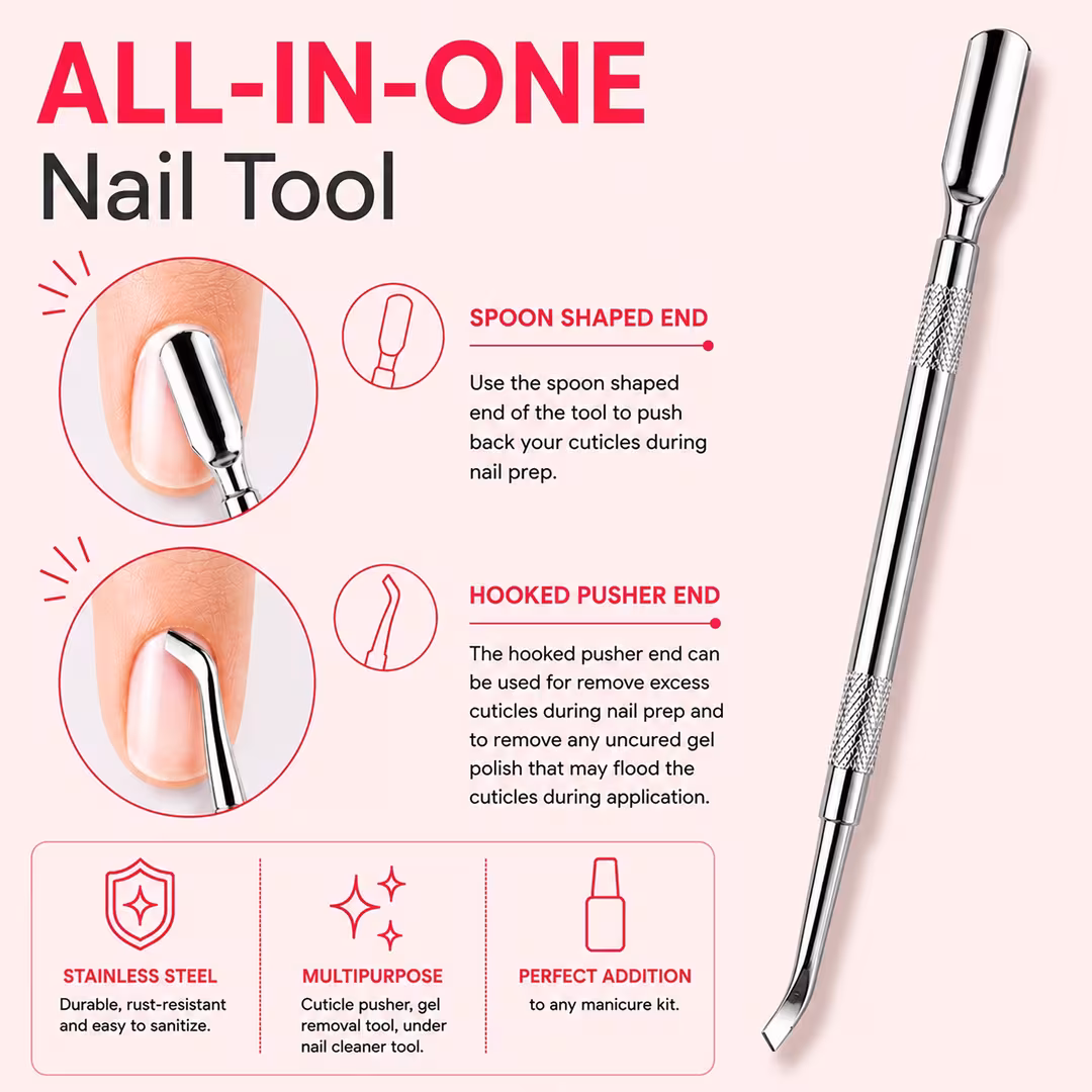 Red Carpet Manicure  All-In-One Steel Nail Grooming Tool