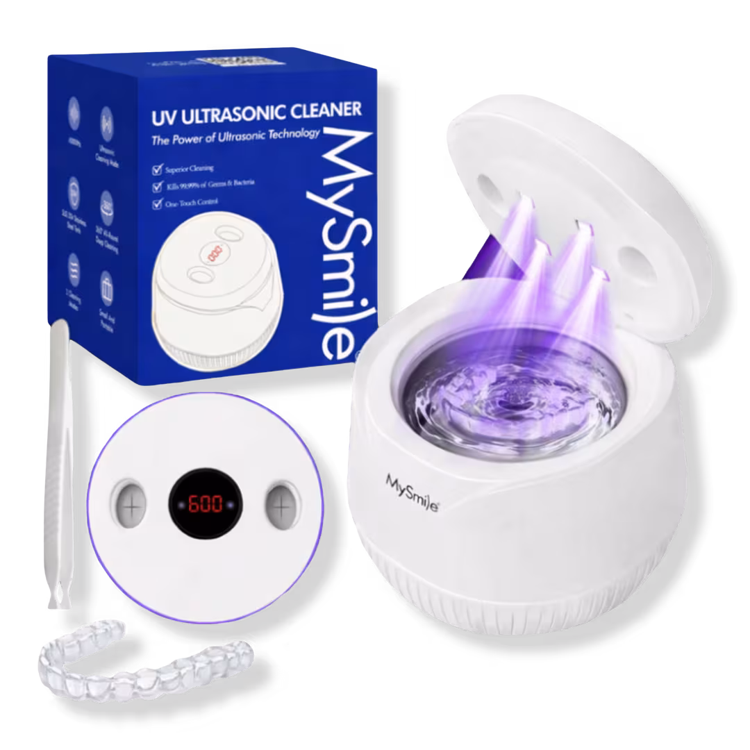 MySmile  Ultrasonic Retainer & Jewelry Cleaning Pod for Home with Digital Timer