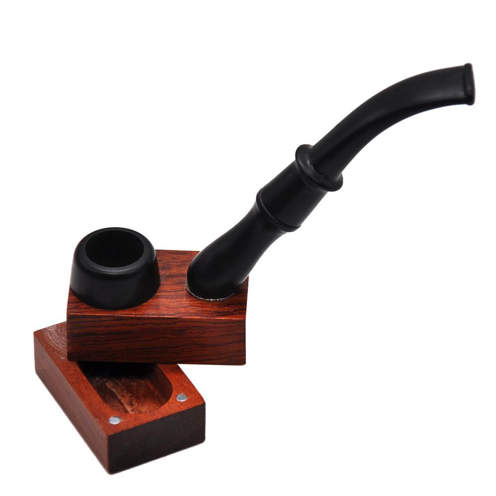 Magnet Detachable Ebony Wooden Pipe