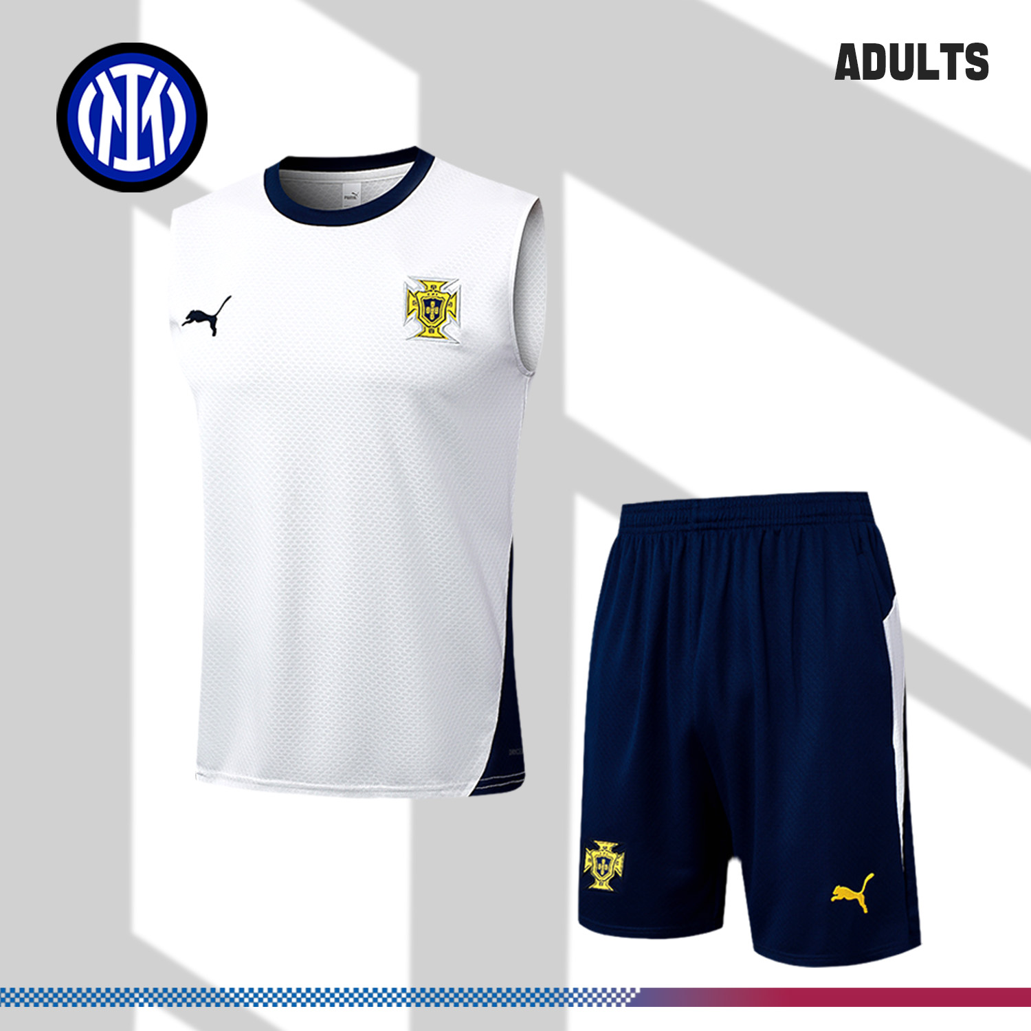 2024/2025 Inter Milan White Adult Vest Training Wear (Adult Kit)