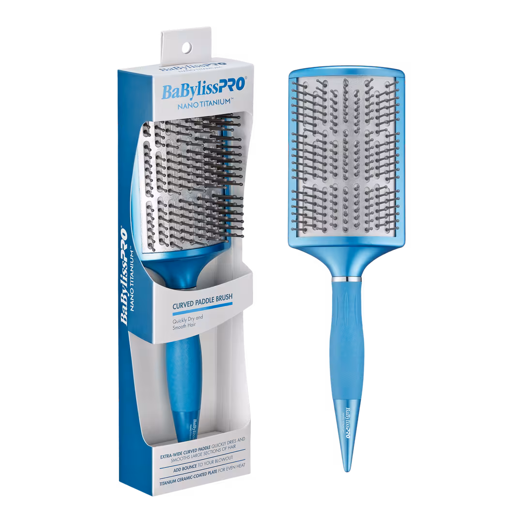 BaBylissPRO  Nano Titanium Curved Paddle Brush