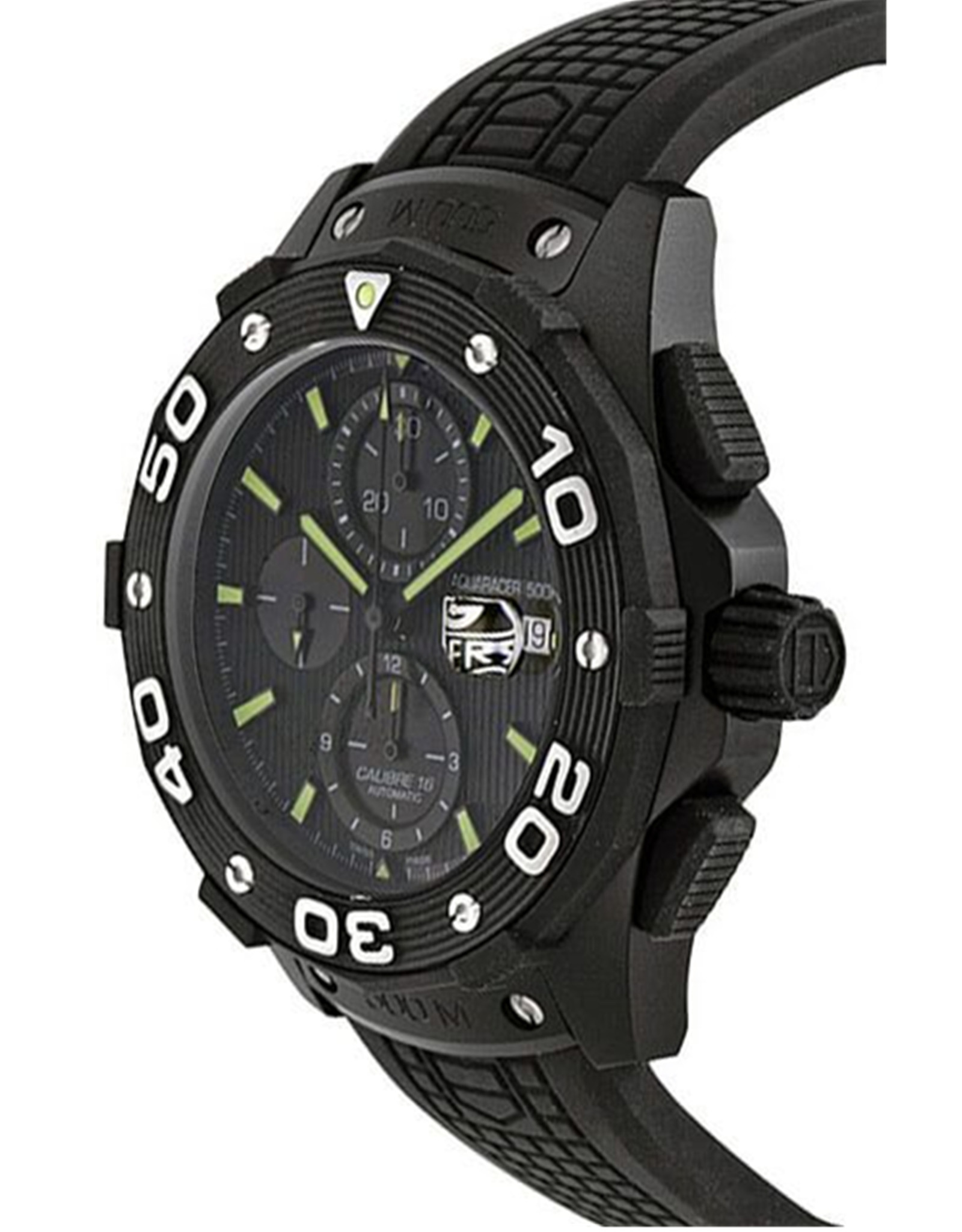 Replica Tag Heuer Aquaracer Black Dial Titanium Bezel Men's Watch CAJ2180.FT6023 44MM