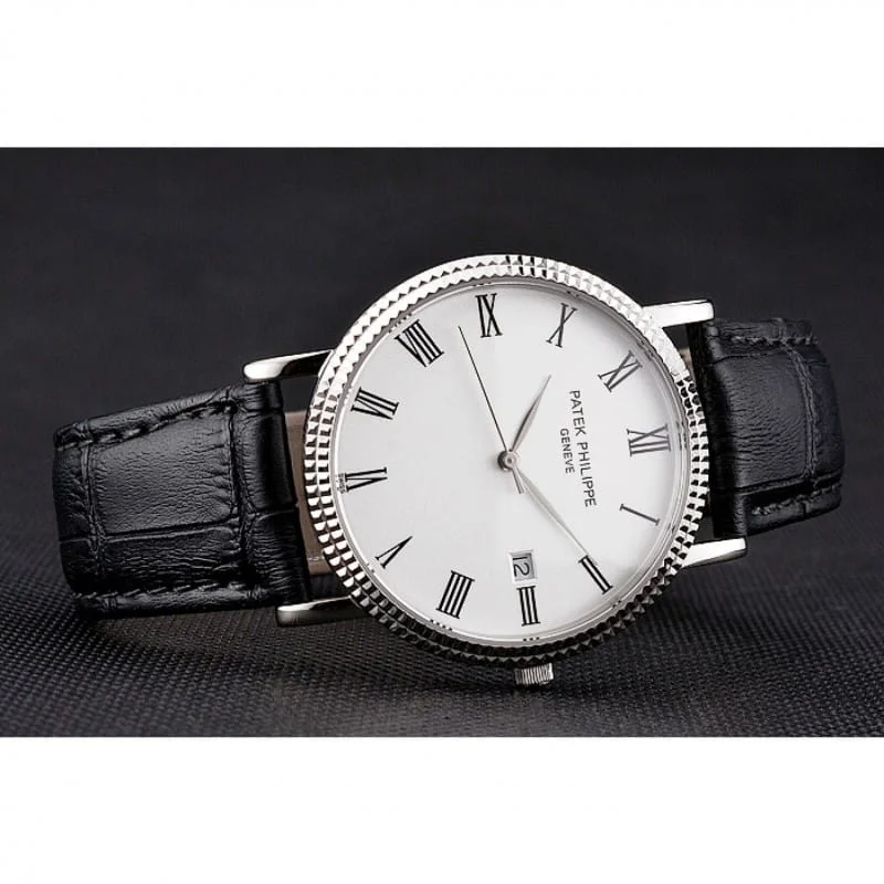 Patek Philippe Calatrava Dial White 40 mm, Stainless Steel