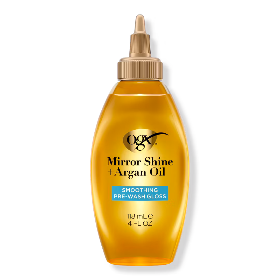 OGX  Mirror Shine + Argan Oil Smoothing Pre-Wash Hair Gloss