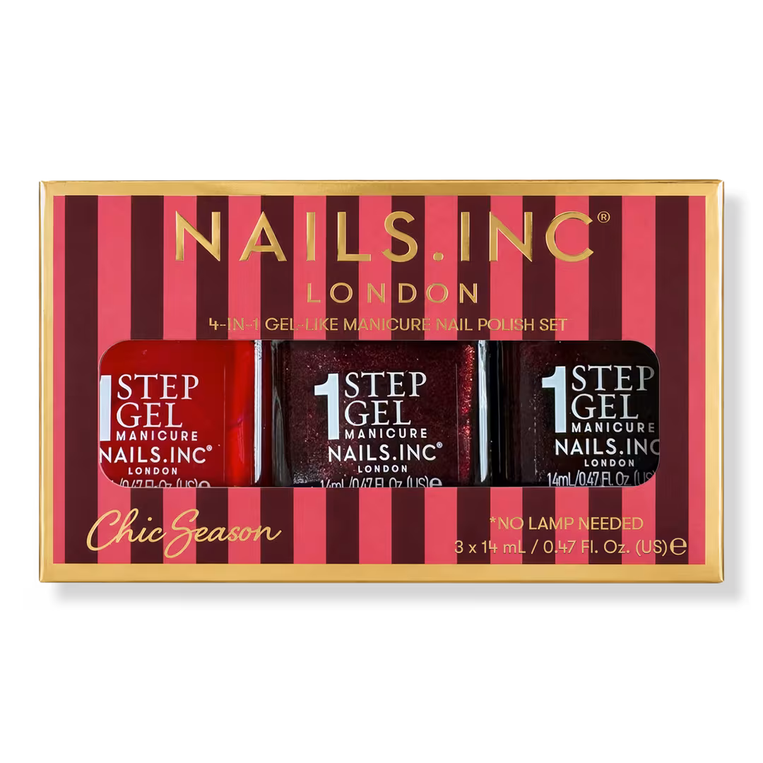Nails Inc.  It's Topless Chic Season 4-in-1 Gel-Like Manicure Nail Polish Set