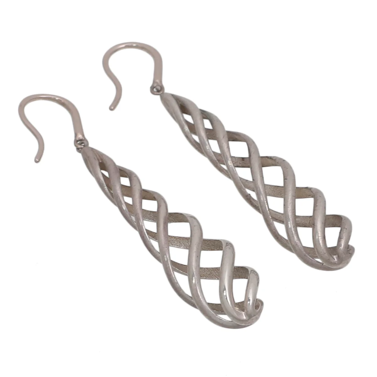 Tiffany & Co Silver Paloma Picasso Venezia Luce Drop Earrings