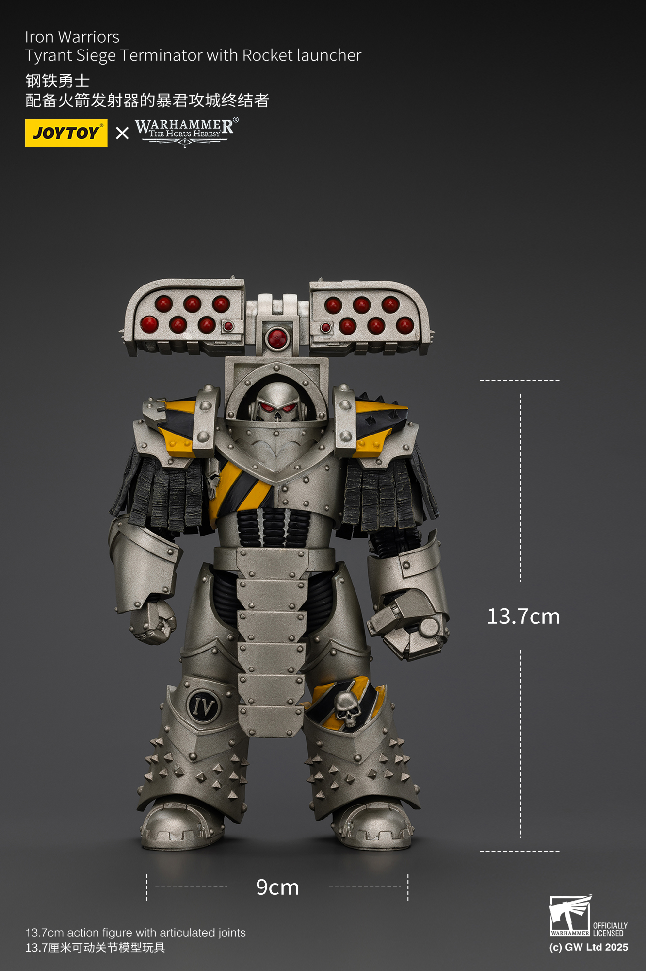 JOYTOY Warhammer The Horus Heresy 1:18 lron Warriors Tyrant Siege Terminator - JOYTOY WORLD