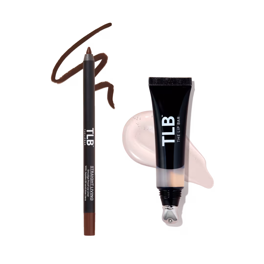 The Lip Bar  4K High Shine Gloss and Straight Line Lip Liner Set