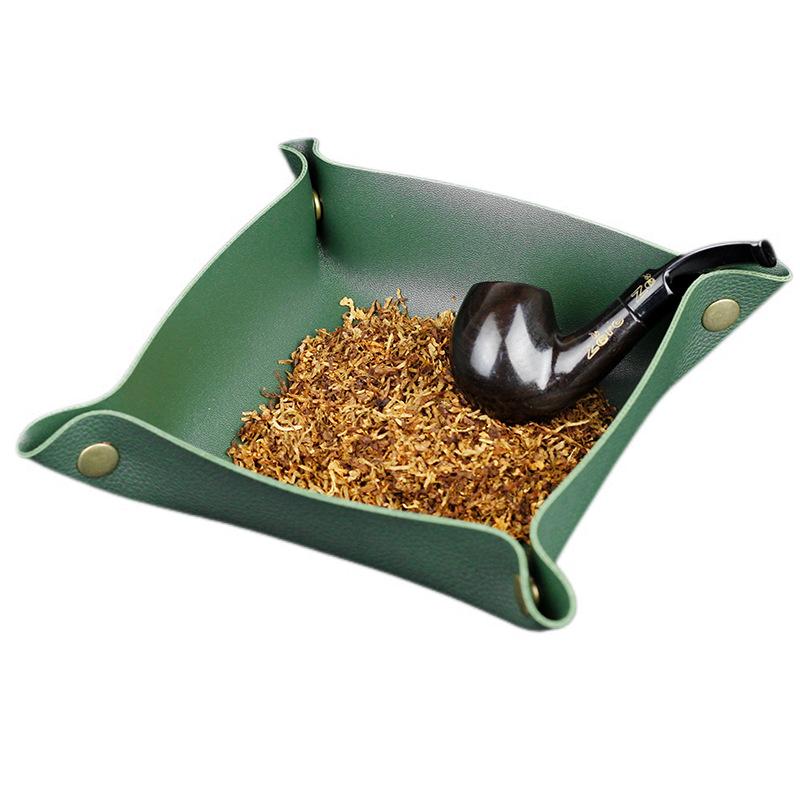 PU Leather Metal Buckle Rolling Tray