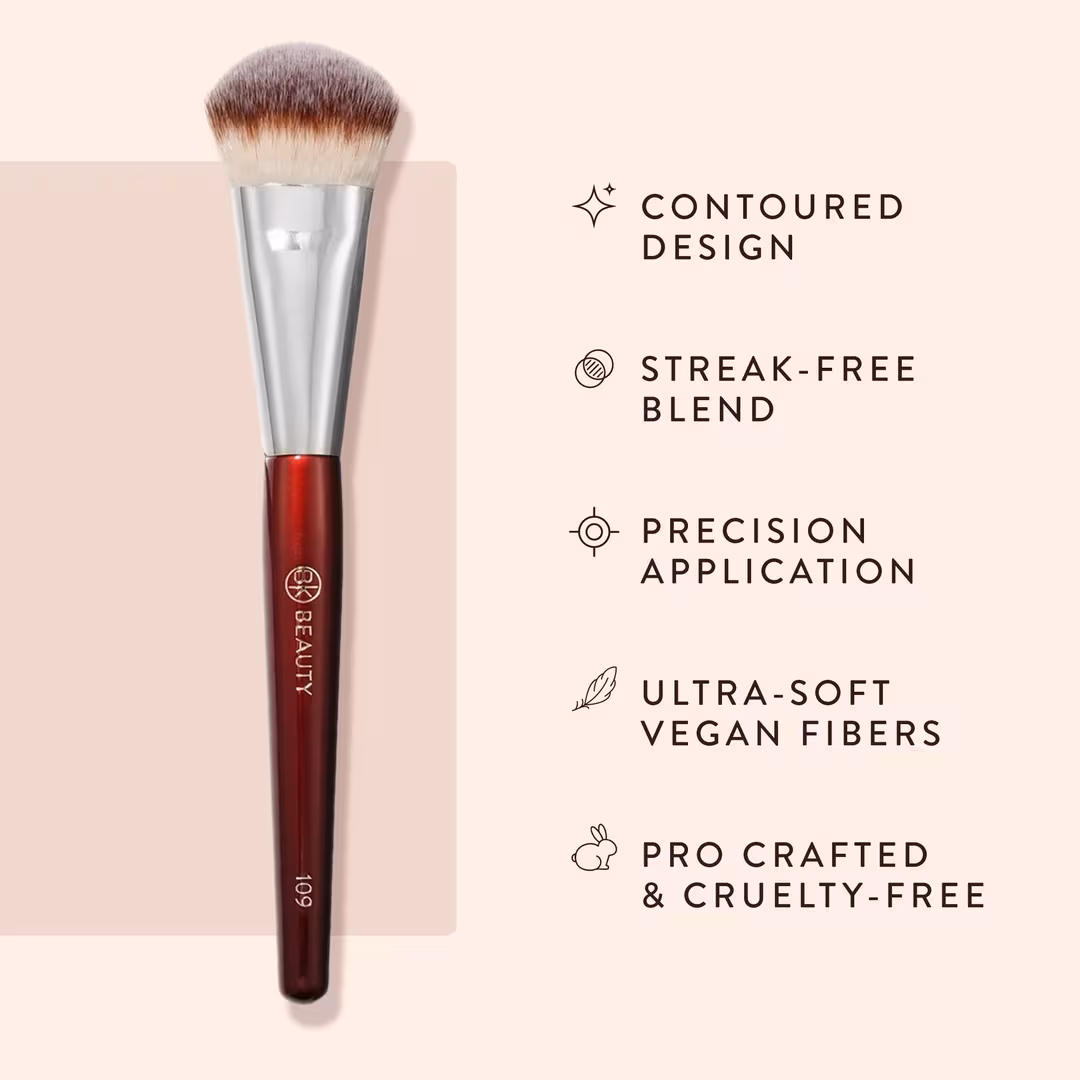 BK Beauty  109 Mini Contoured Foundation Brush
