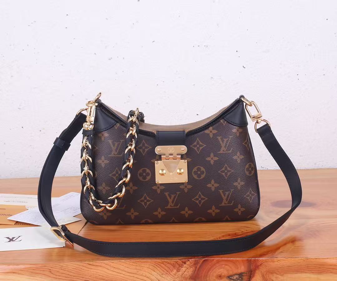 LV Monogram Reverse printed canvas crossbody bag