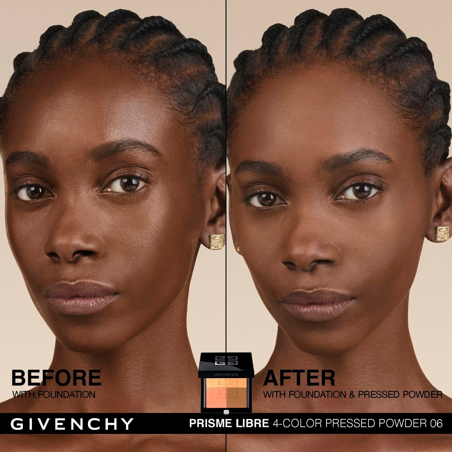 4-Color Pressed Powder