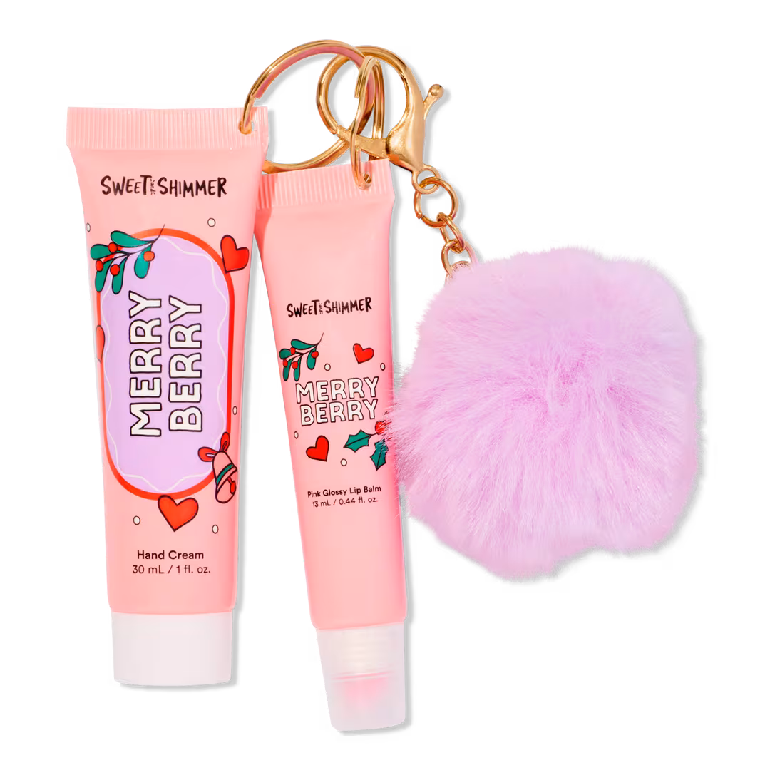 Sweet & Shimmer  Merry Berry Lip & Hand Keychain
