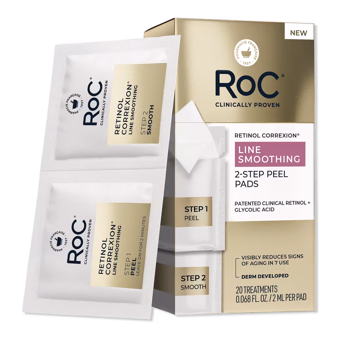 RoC  Retinol Correxion Line Smoothing 2-Step Peel Pads