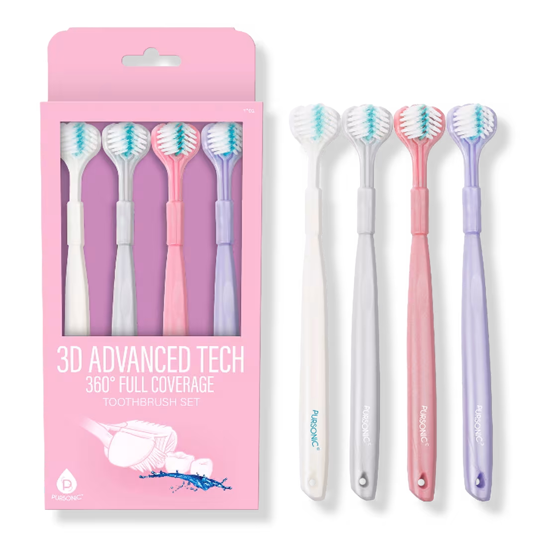 PURSONIC  3D Advanced Tech 360° Full Coverage Toothbrush