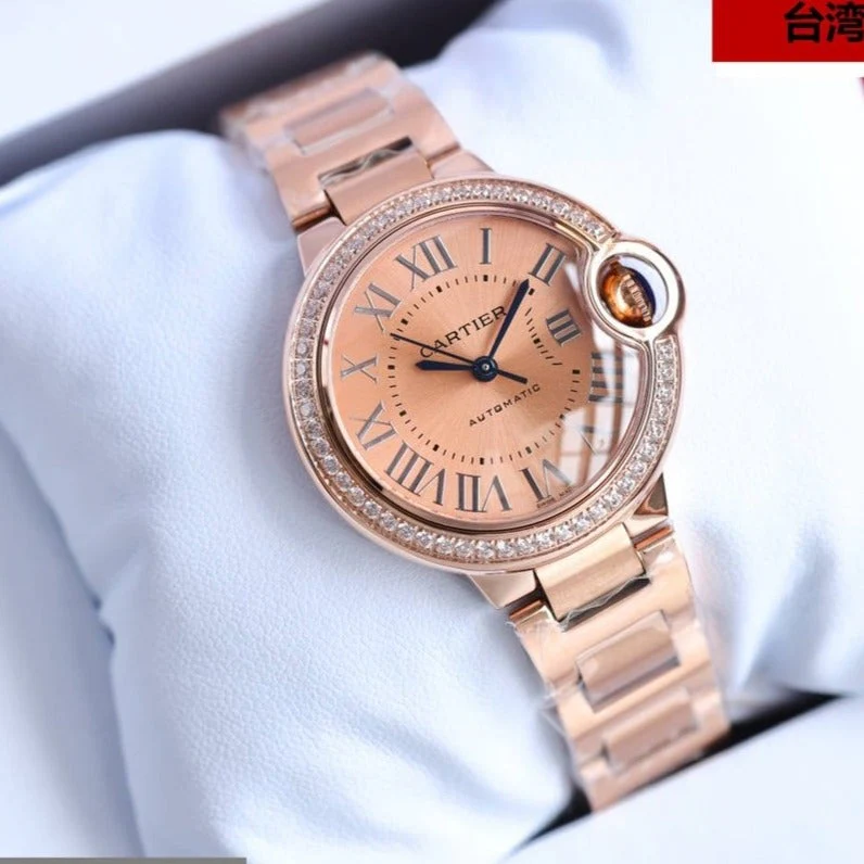 Cartier Watch BALLON BLEU 33MM ROSE GOLD DIAL