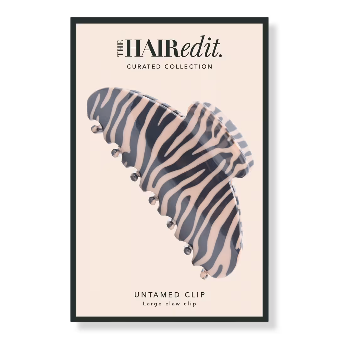 The Hair Edit  Untamed Zebra Claw Clip
