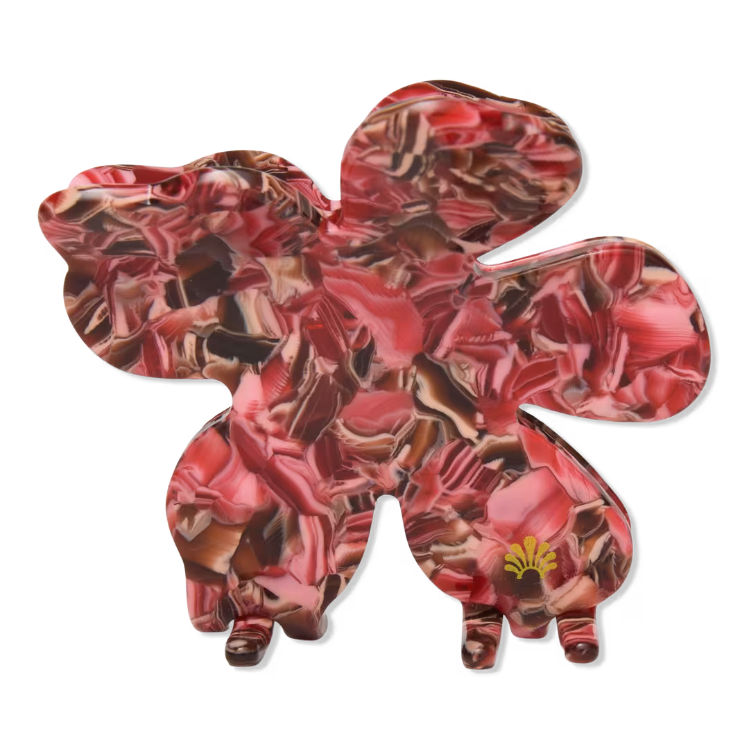 Lele Sadoughi  Rose Tortoise Lily Claw Clip