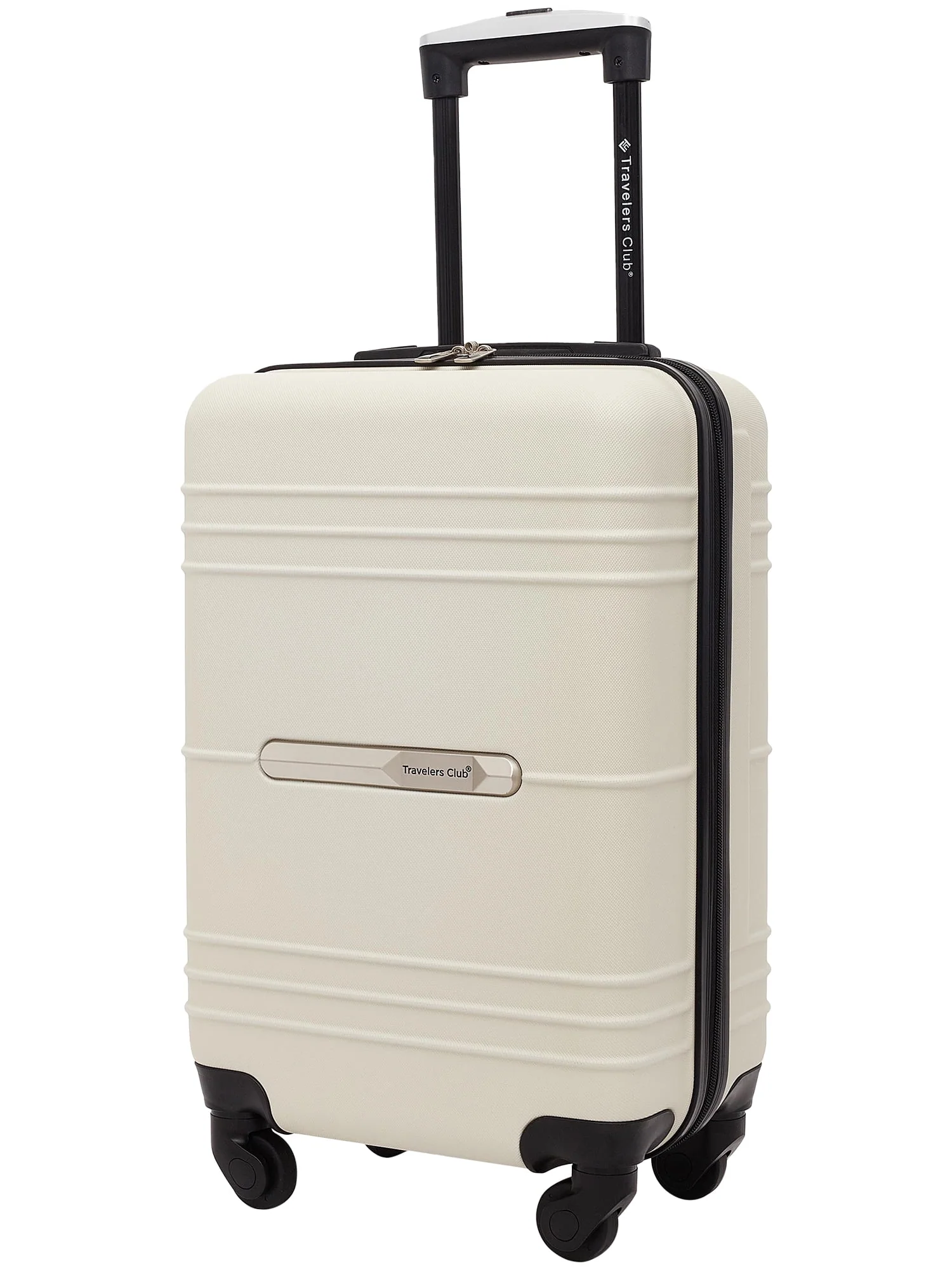 Travelers Club Richmond Hardside 20" Rolling Carry-on Luggage - Bone white