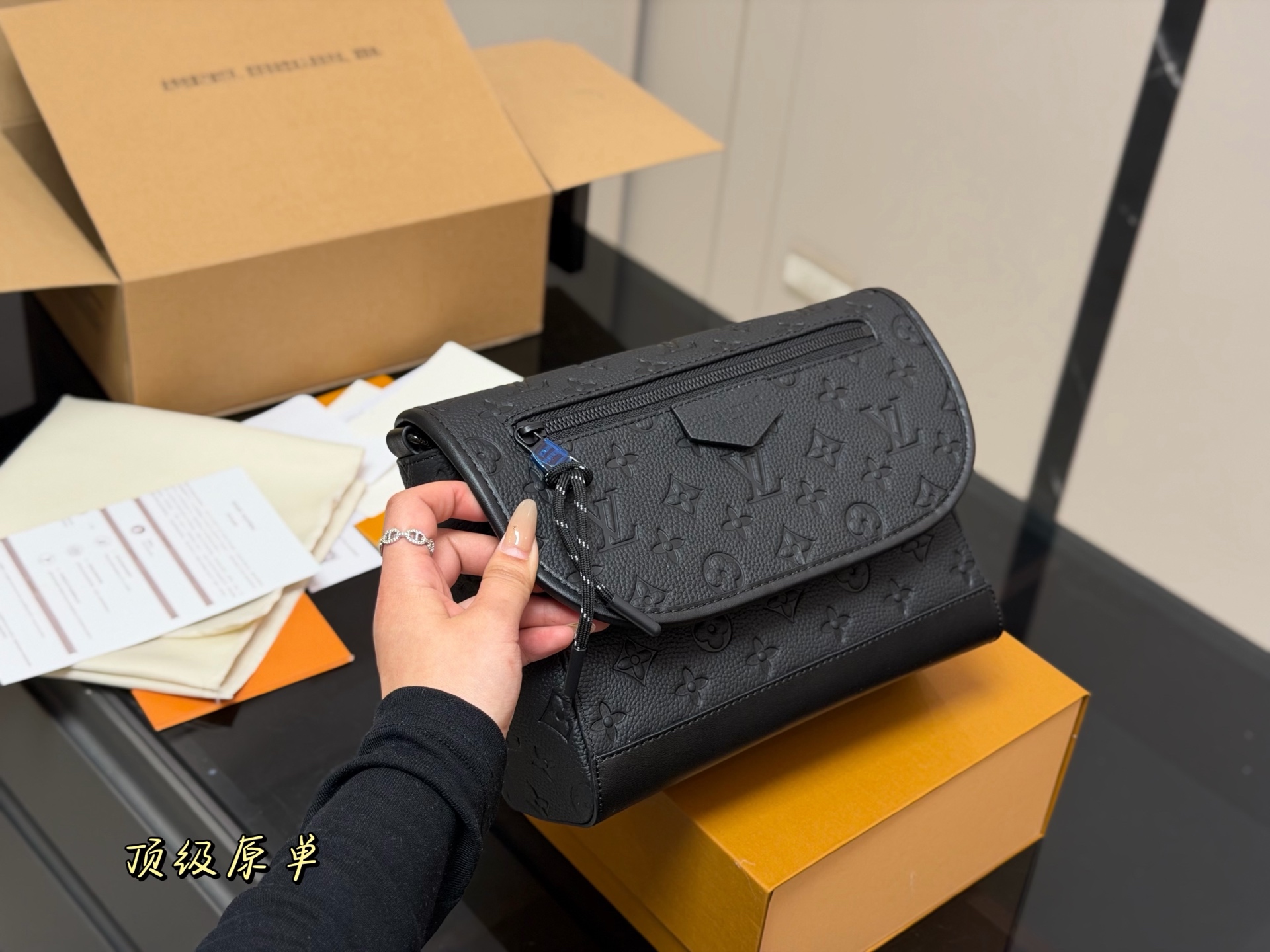 LV Pulse Messenger Monogram Shadow Bag