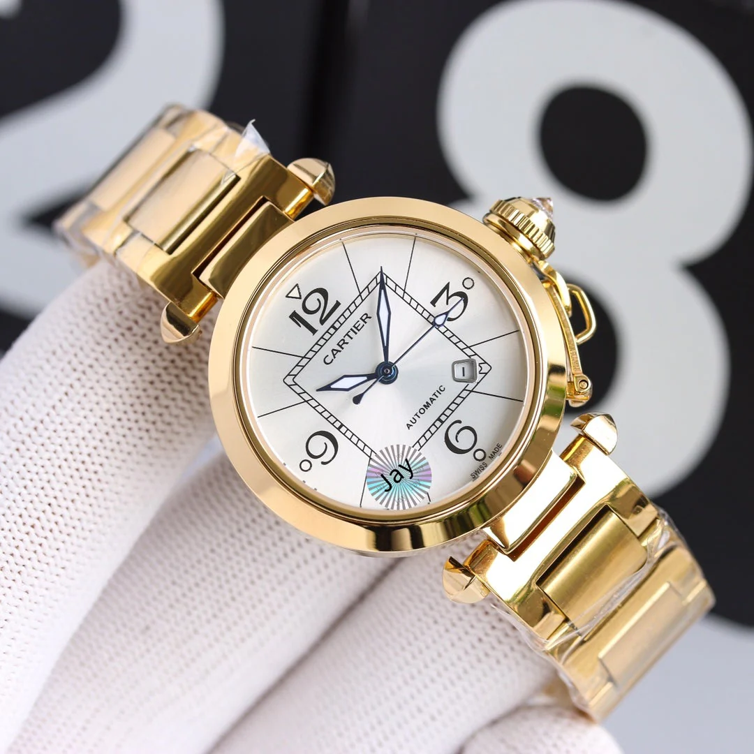 Cartier Watch PASHA DE CARTIER 32MM AUTOMATIC GOLD CASE