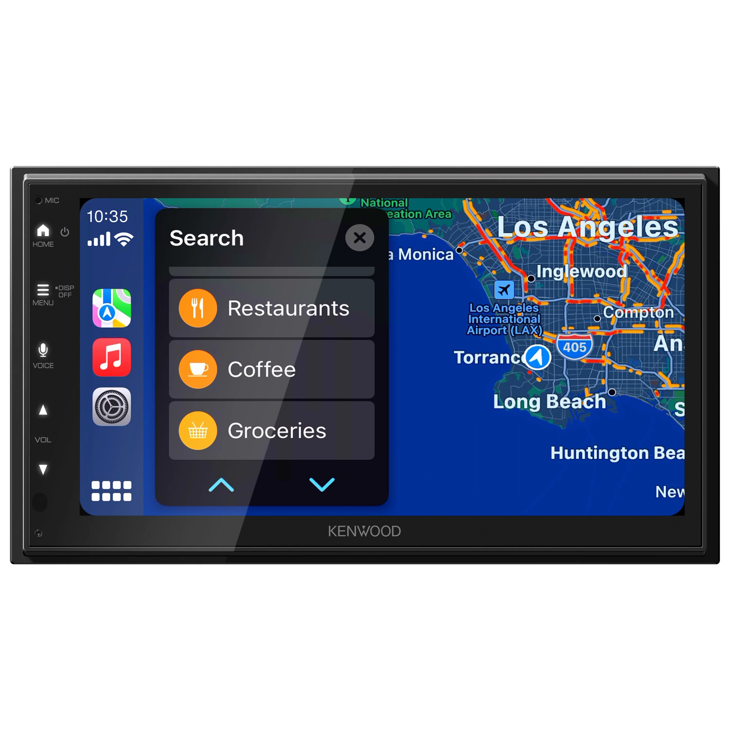 KENWOOD DMX400S 6.8" Double DIN Car Stereo C Apple CarPlay & Android Auto Touchscreen Receiver with Bluetooth, Backup Camera Input, and Shallow Mount Design
