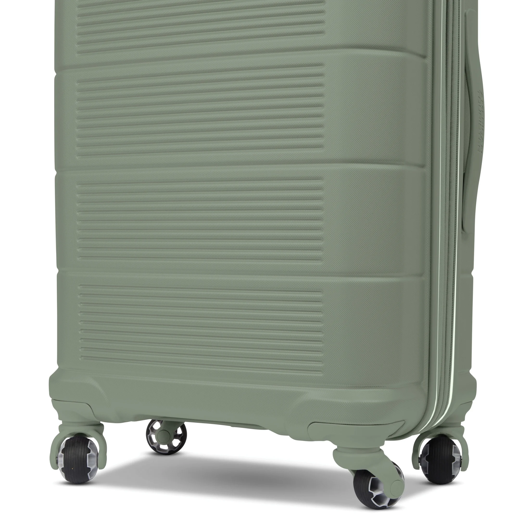 American Tourister Stratum 2.0 24-Inch Hardside Checked Luggage with Spinner Wheels - Jade Green