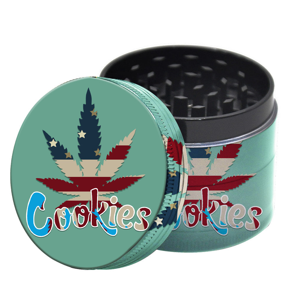 Cookies 4 Layer Novelty Weed Grinder (Random Pattern)