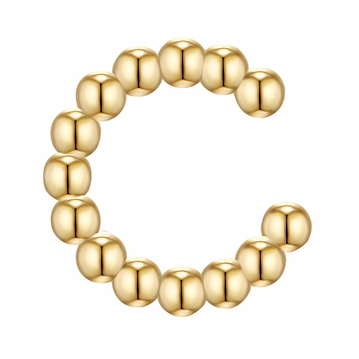 Ohrklemme Sterling Silber in Gelbgold