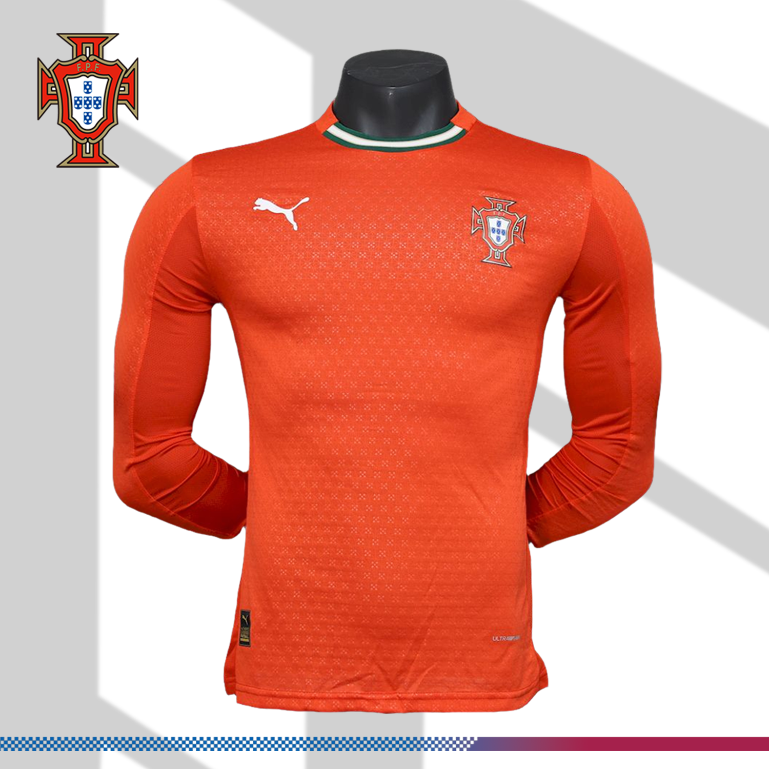 2025/2026 Portugal Home Long Sleeves Football Shirt （Player Edition）