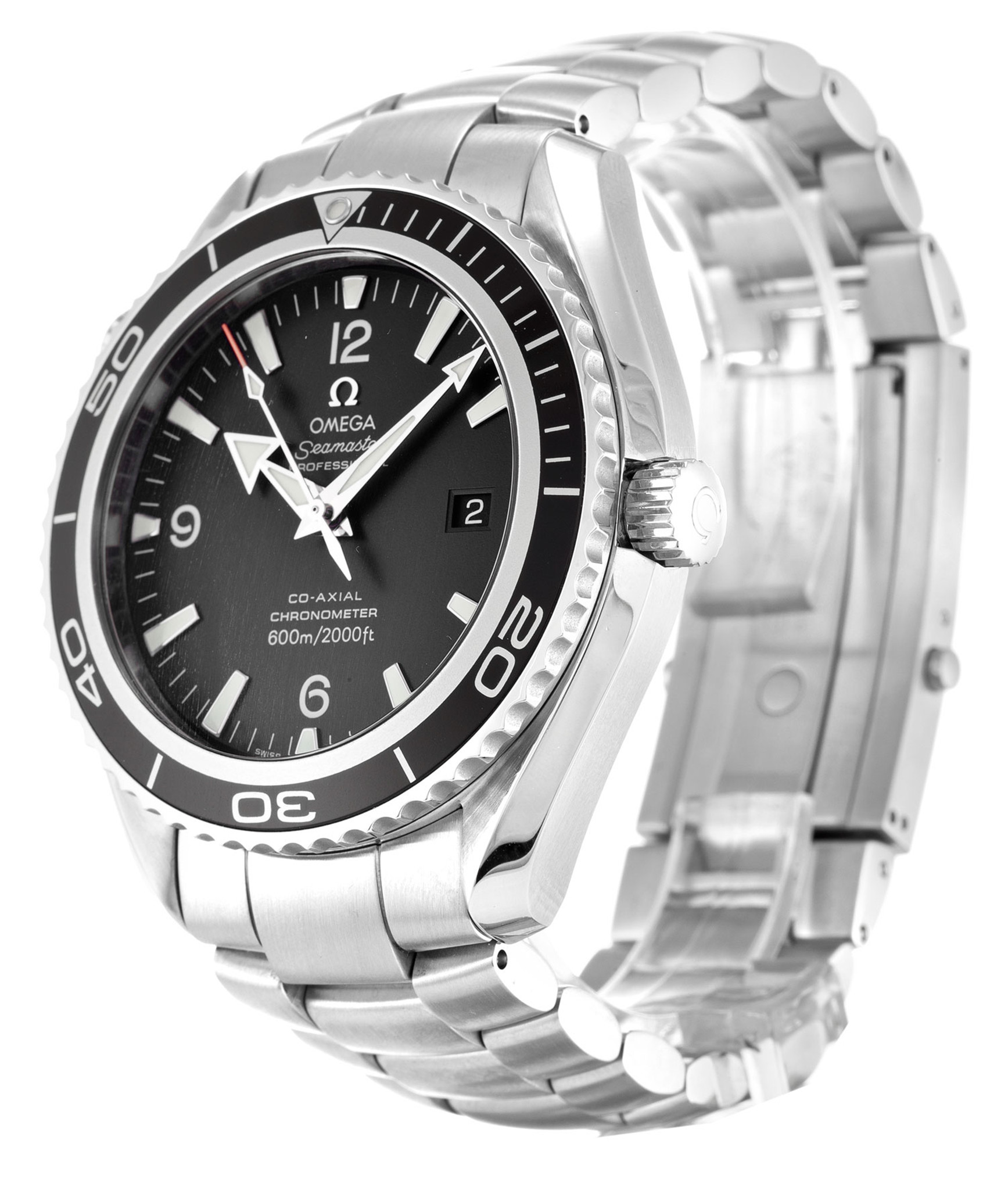 Replica Omega Planet Ocean 2200.50.00 Black Dial Stick Markers 45.5MM