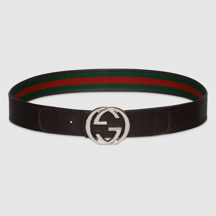 Gucci Reversible Belt with Interlocking G Buckle