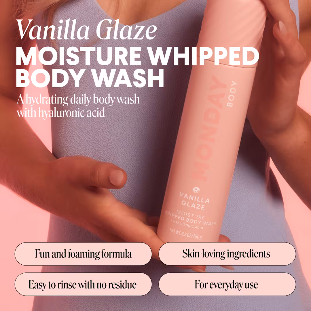 MONDAY Haircare  MOISTURE Whipped Body Wash Vanilla Glaze