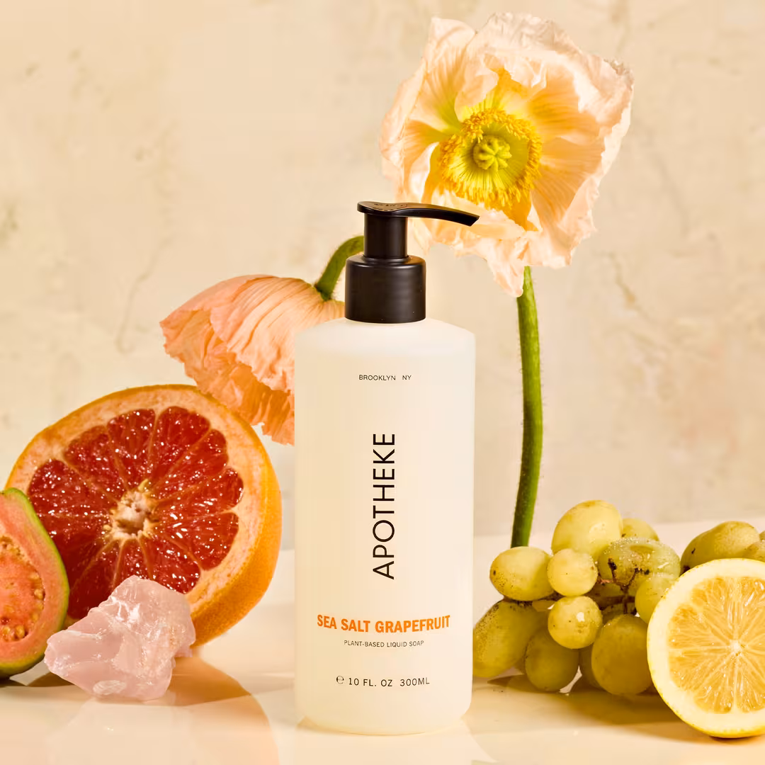 APOTHEKE  Sea Salt Grapefruit Liquid Soap and Lotion Set