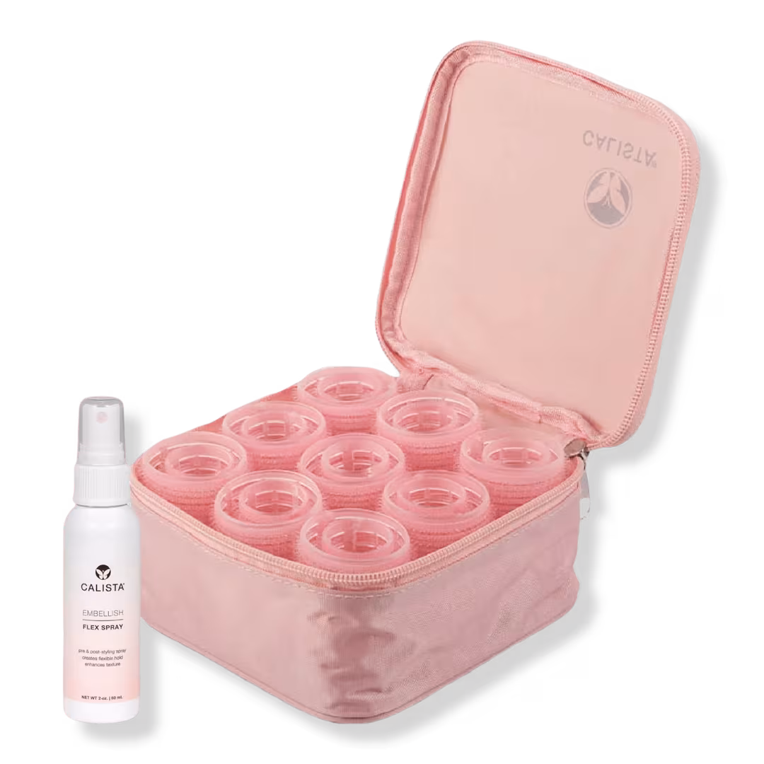 Calista  Heatless Rollers Short Set with Mini Spray