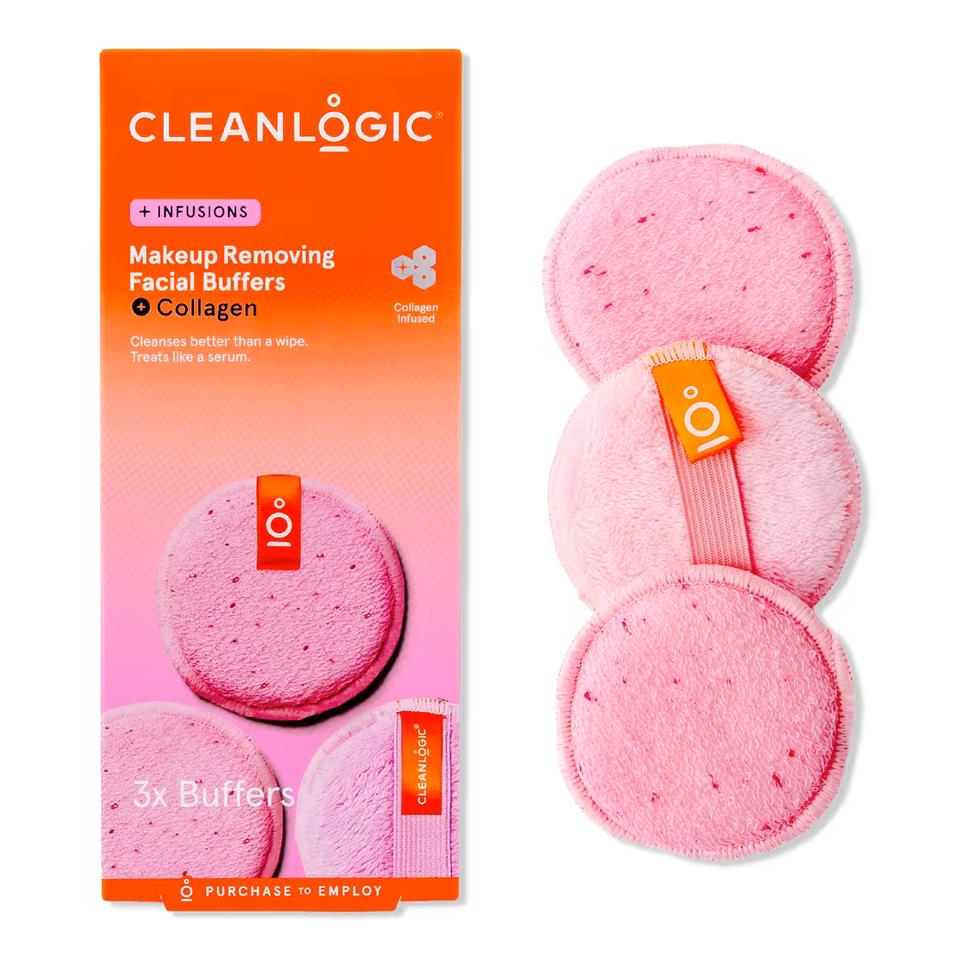 Cleanlogic  Infusions Makeup Removing Facial Buffers + Collagen