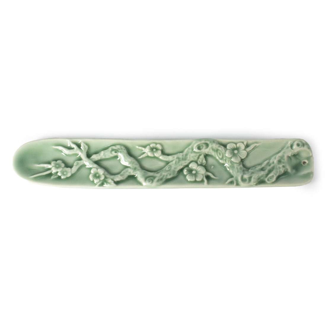 Embossed Ceramic Incense Burner – Cherry Blossom