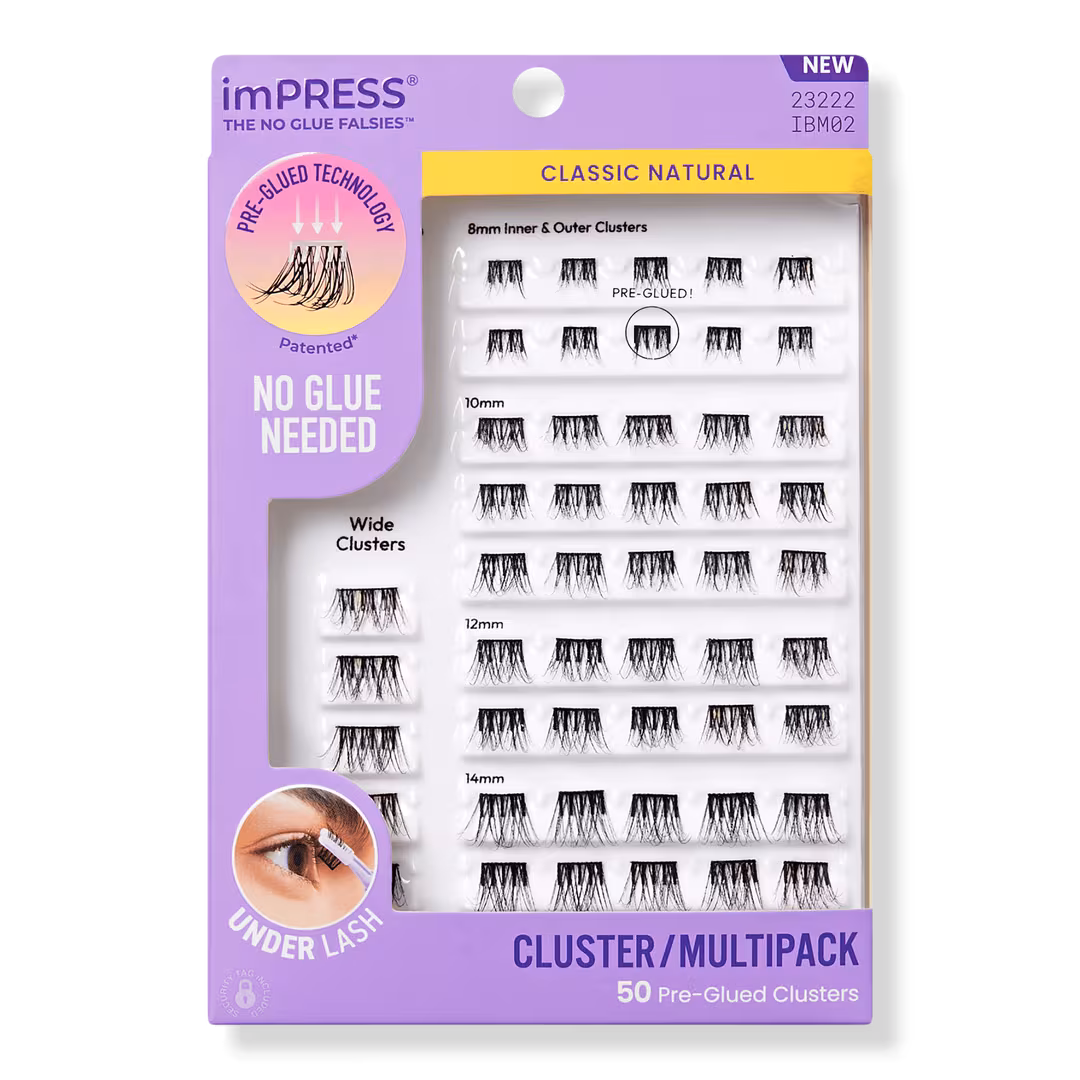 Kiss  imPRESS Multipack Pre-Glued Lash Clusters Kit