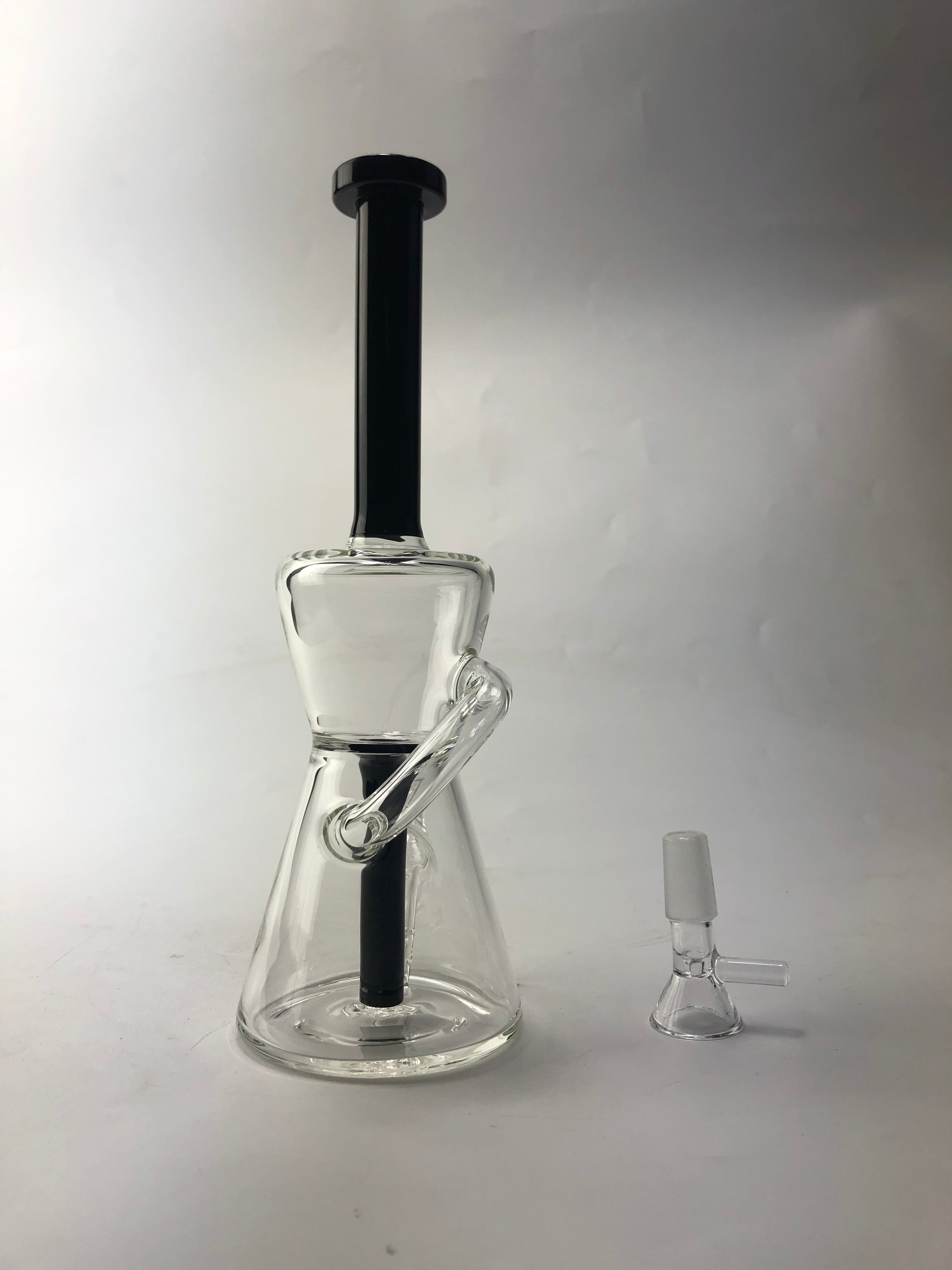 9 Glass Recycler Dab Rig