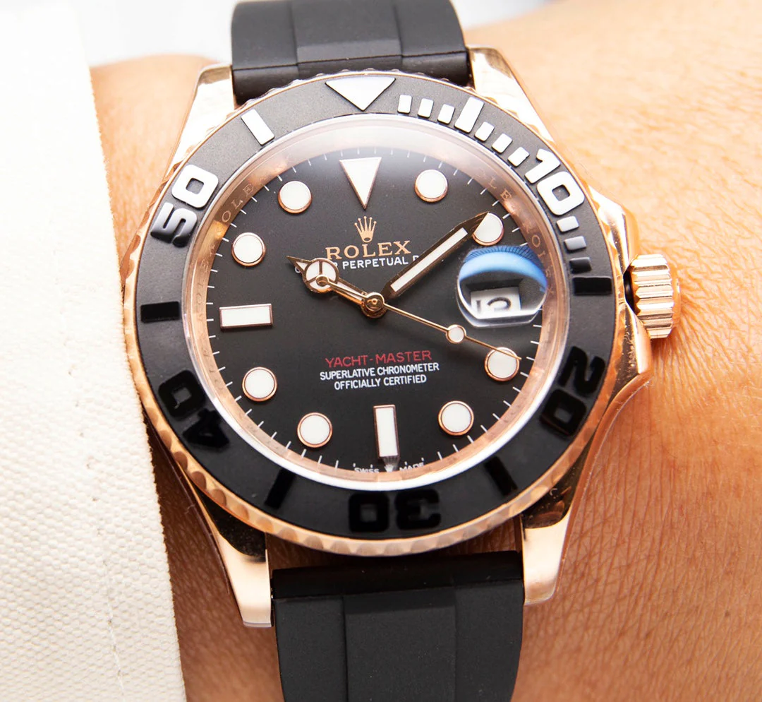 Rolex Watch Yacht-Master 40mm Black Pink Gold