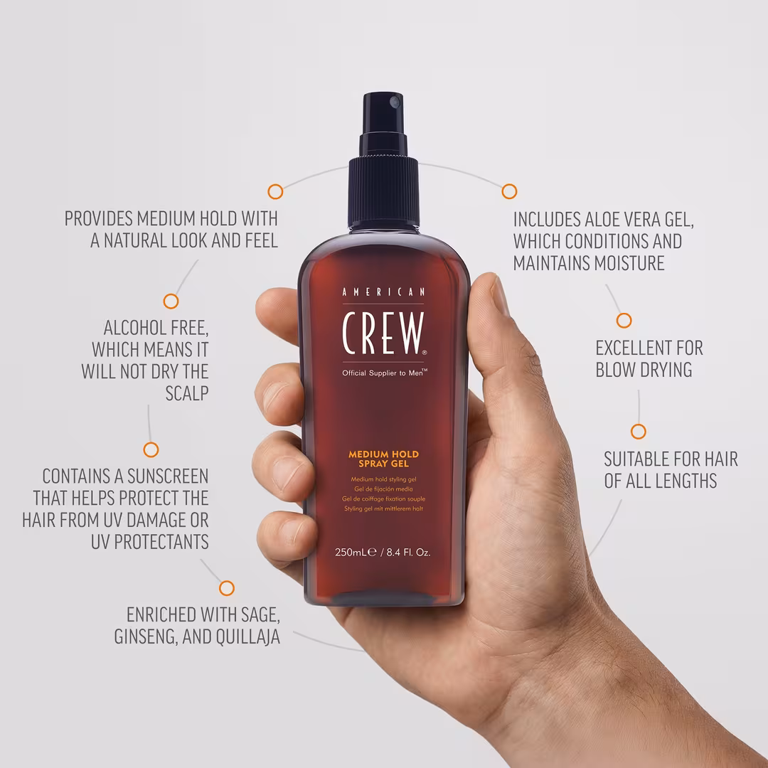 American Crew  Medium Hold Spray Gel