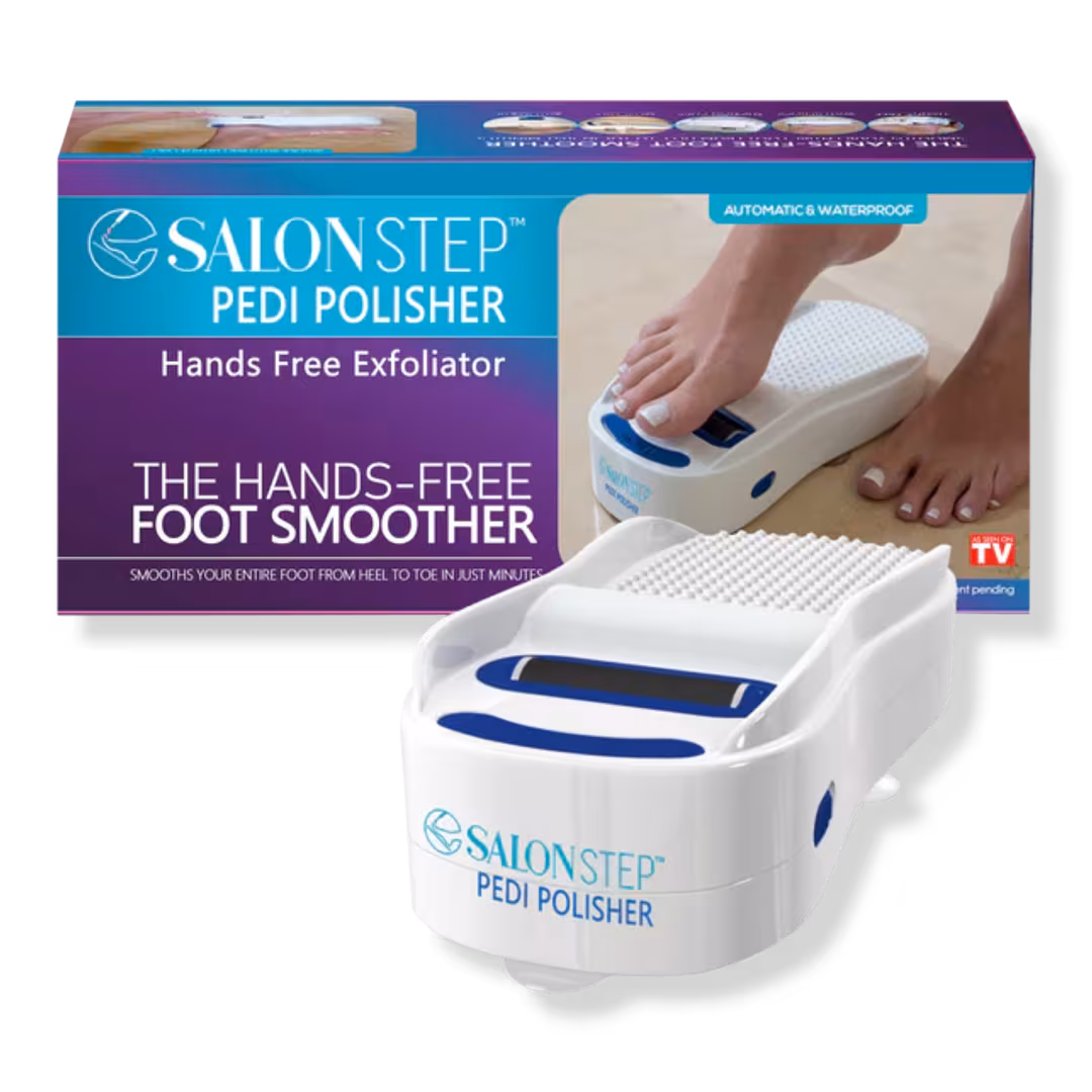 Salon Step  360° Rotating Foot Polisher for Callus Removal & At-Home Pedicures
