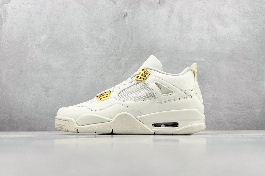 Air Jordan 4 OG sail metallic Gold AQ9129-170 - CCSHOES