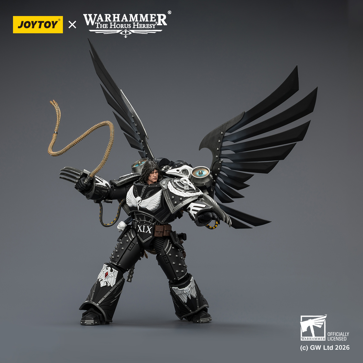 JOYTOY JT04179 Warhammer The Horus Heresy 1:18 Raven Guard Corvus Corax Primarch of the XIX Legion - JOYTOY WORLD