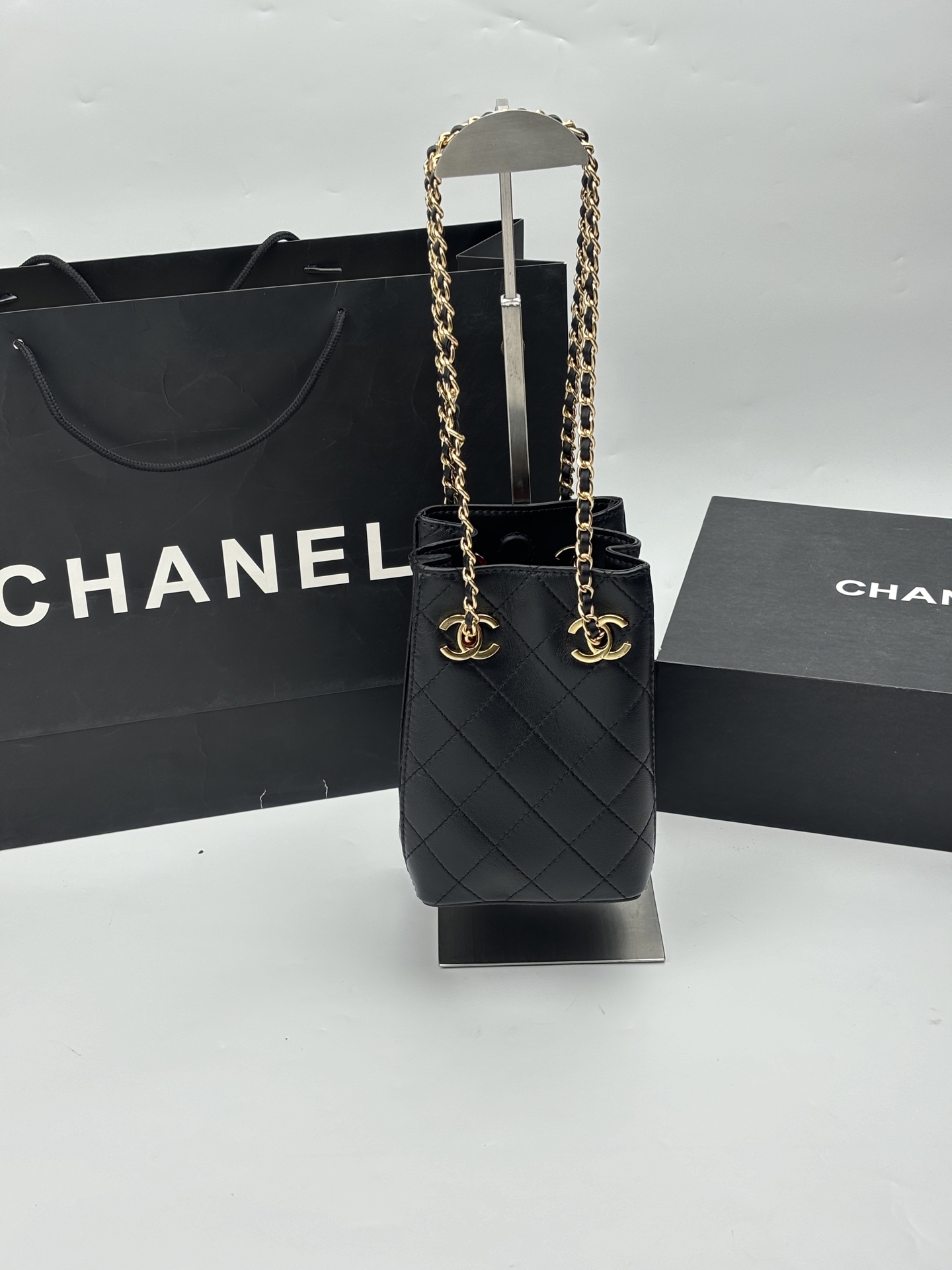 Chanel Chain Bucket Bag